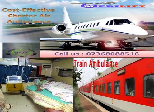 Medilift Air Ambulance in Delhi with Medical Support